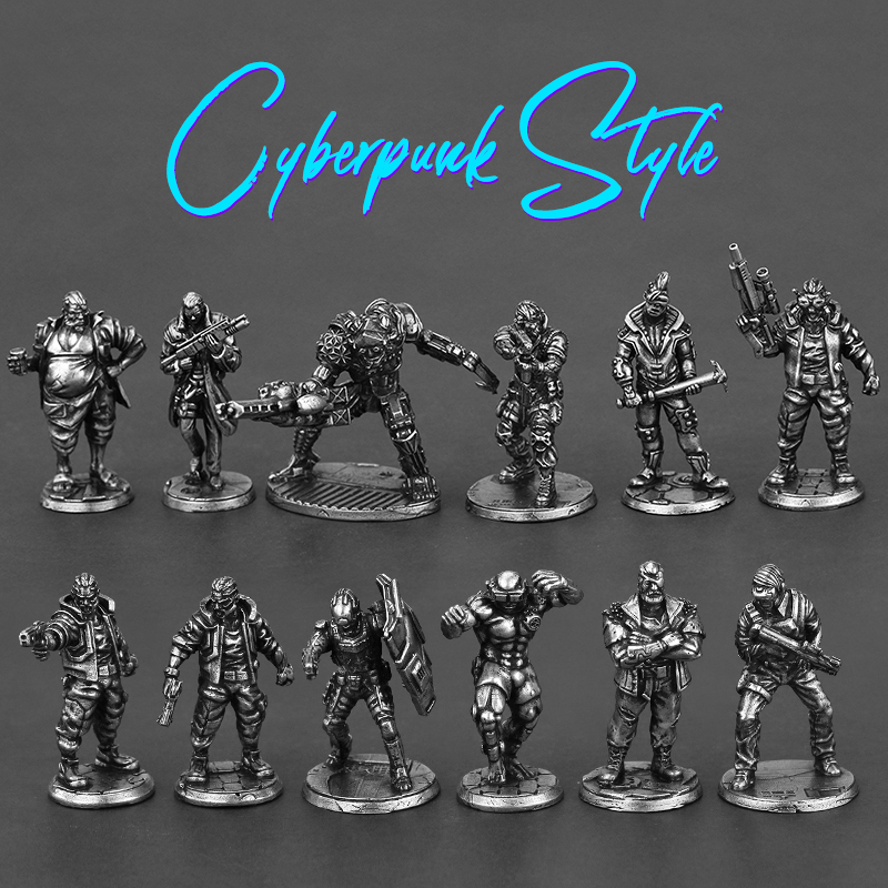 Tech Accessories Products - Fütüristik Teknoloji Cyberpunk Tarzı Metal Asker