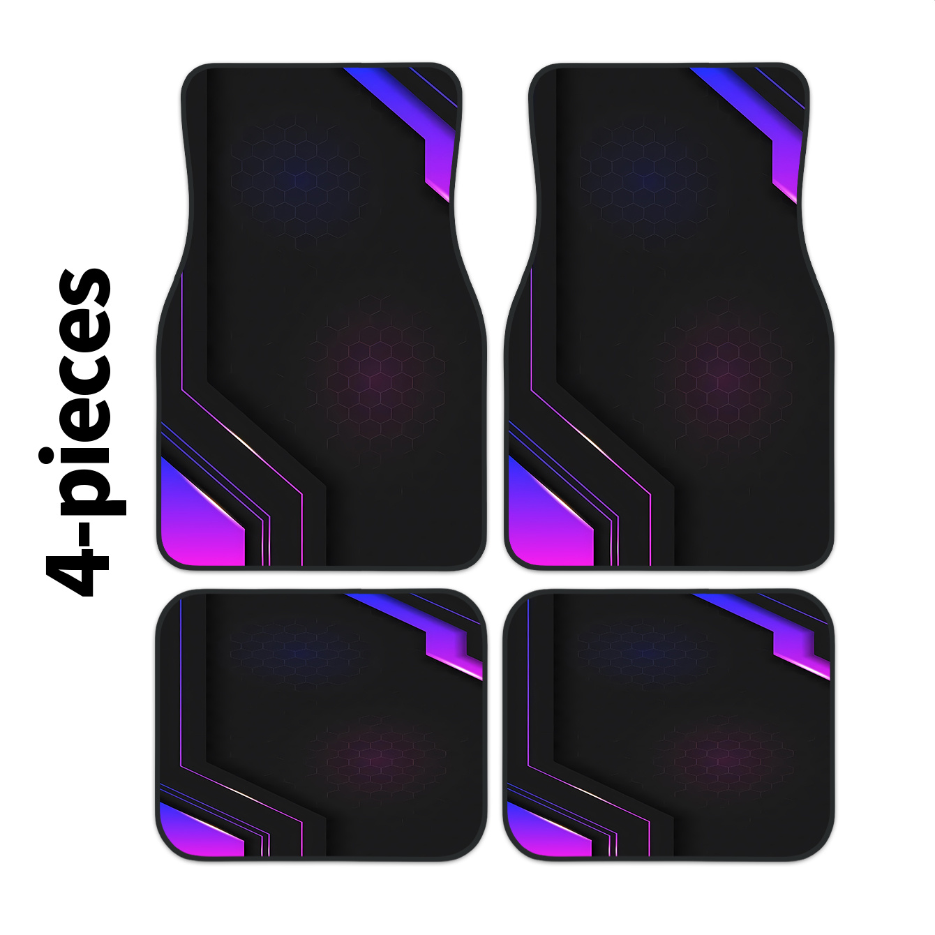 Tech Accessories Luxury - 4 adet 2D Yüksek Teknoloji Geometrik