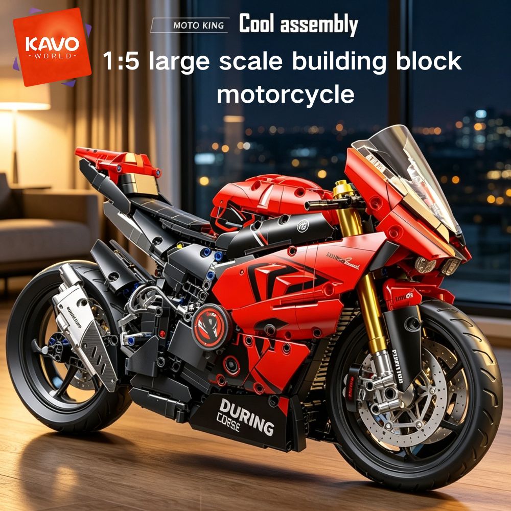 Tech Bike Accessories - KAVOWORLD 1:5 Ölçekli Yapım Blokları Süper