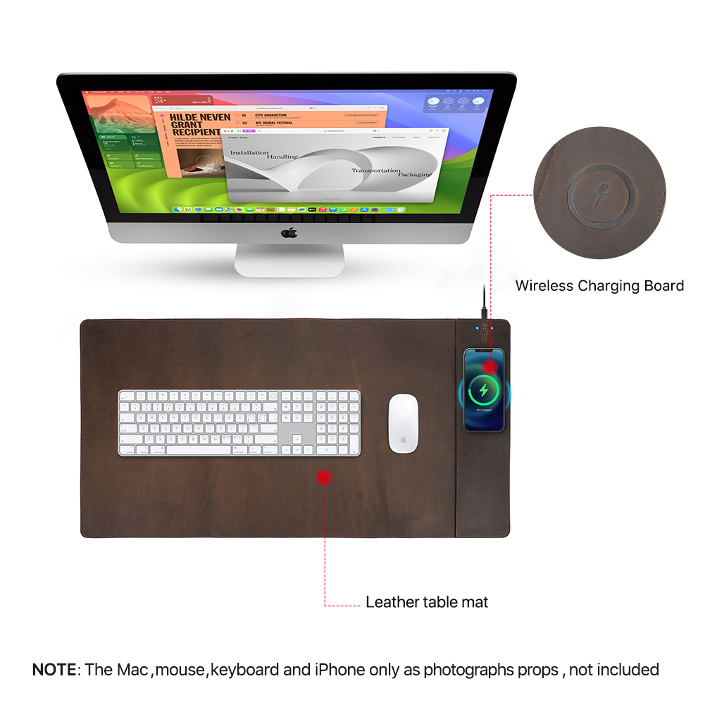 Hakiki Deri Mouse Pad, Xiaomi  - Mouse Charging Pad incelemesi ve fiyatı